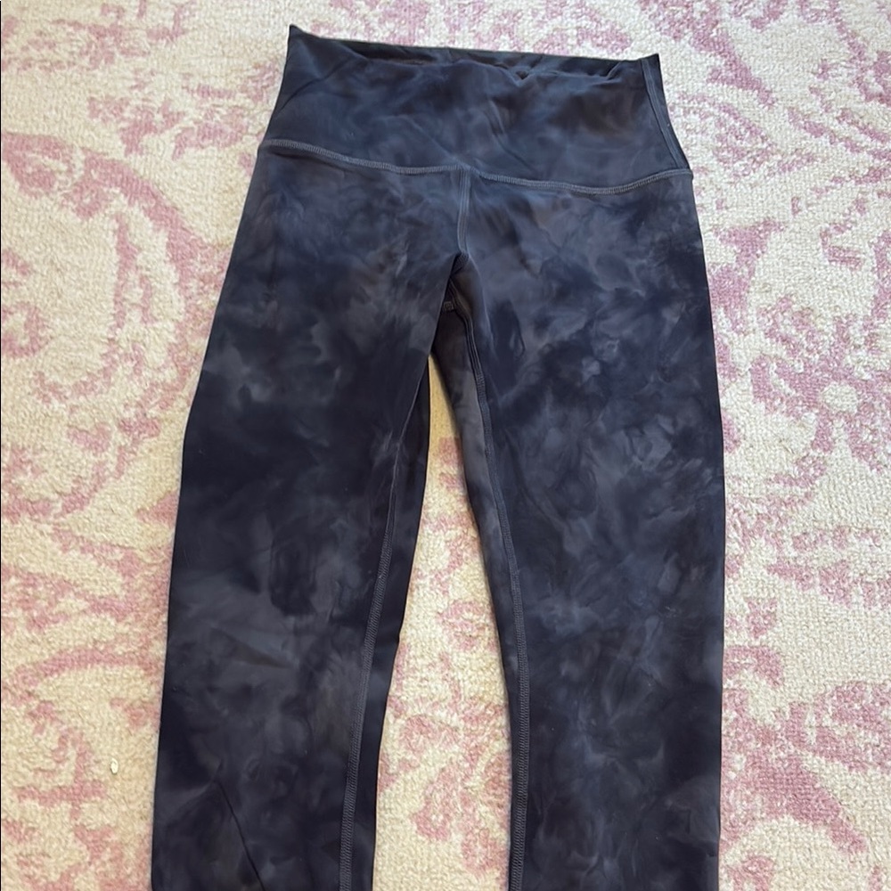 Lululemon Black Tie-Dye Leggings